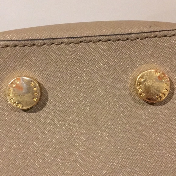 Michael Kors Kellen Satchel Bag in Taupe - Picture 13 of 14